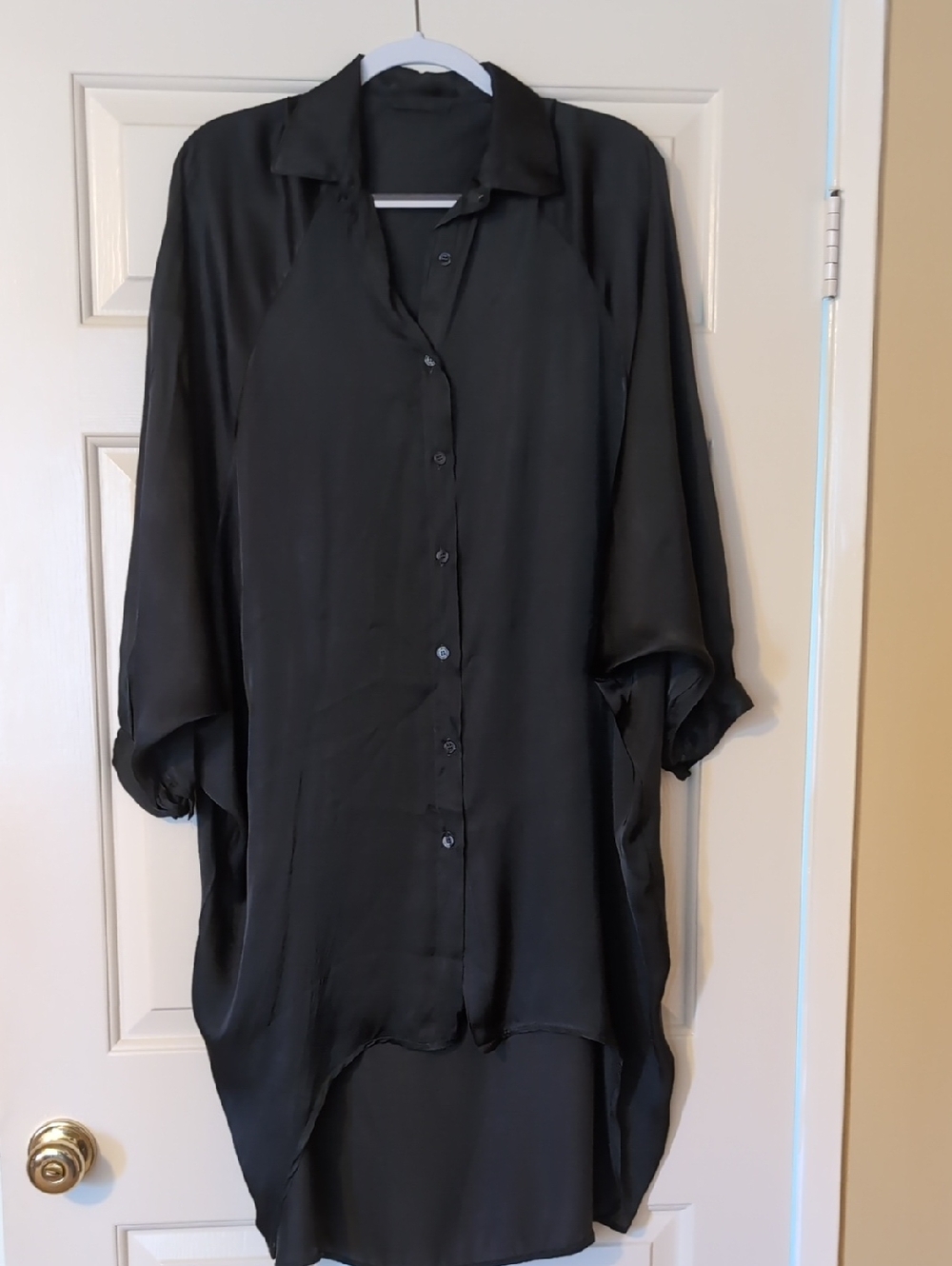 Oversized Italian Satin Shirt